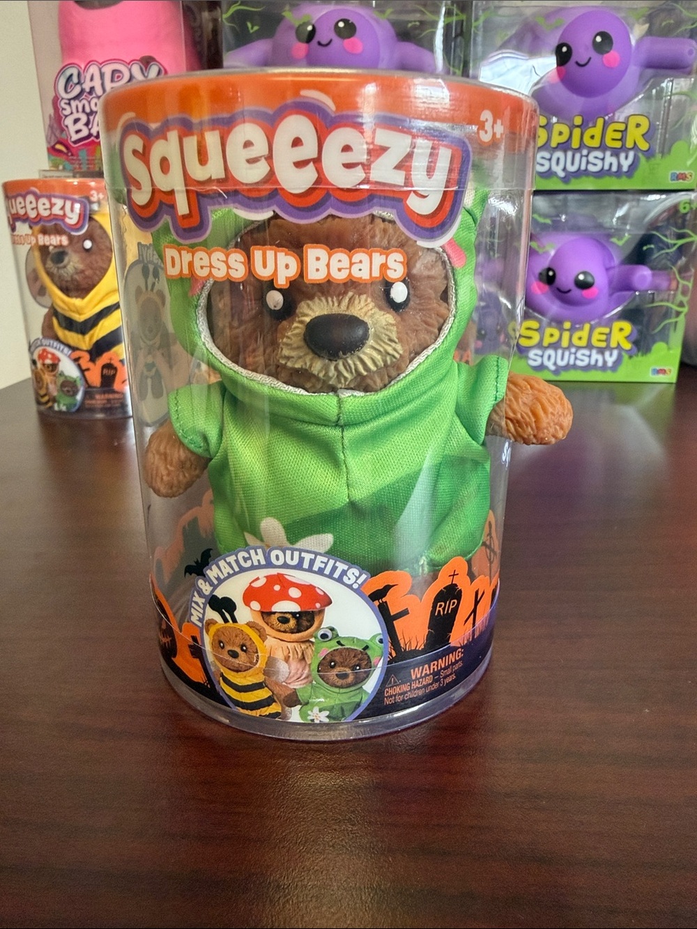 Dress Up Bear in Green Frog Hoodie - Kids Toy